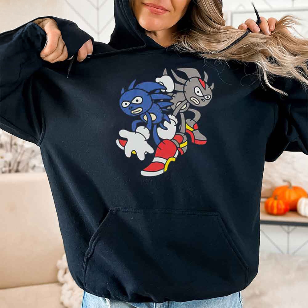 Sonic The Hedgehog Sanic Shedew Adventure Hoodie Sanic Galaxy Merch Gift For Wife