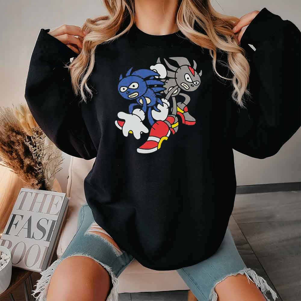 Sonic The Hedgehog Sanic Shedew Adventure Sweatshirt Sega April Fools Merch Gift For Her