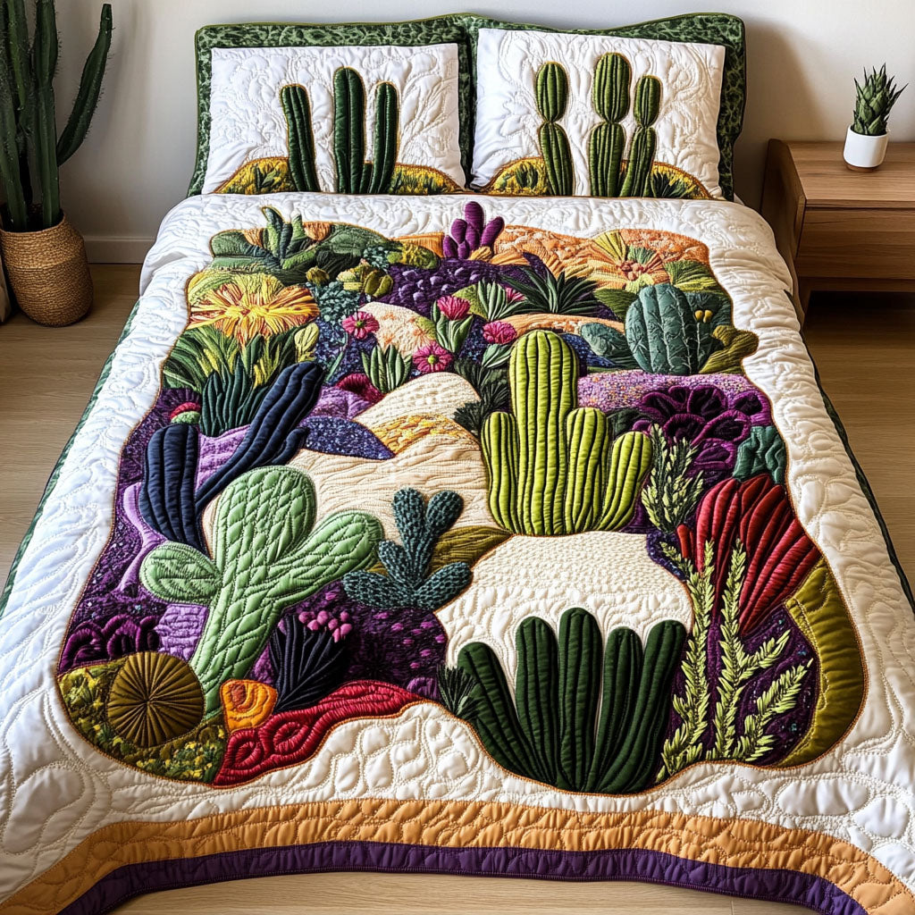 Sonoran Sunset Quilted Bedding Set Thoughtful Bedding Gift for Cozy Winter Nights
