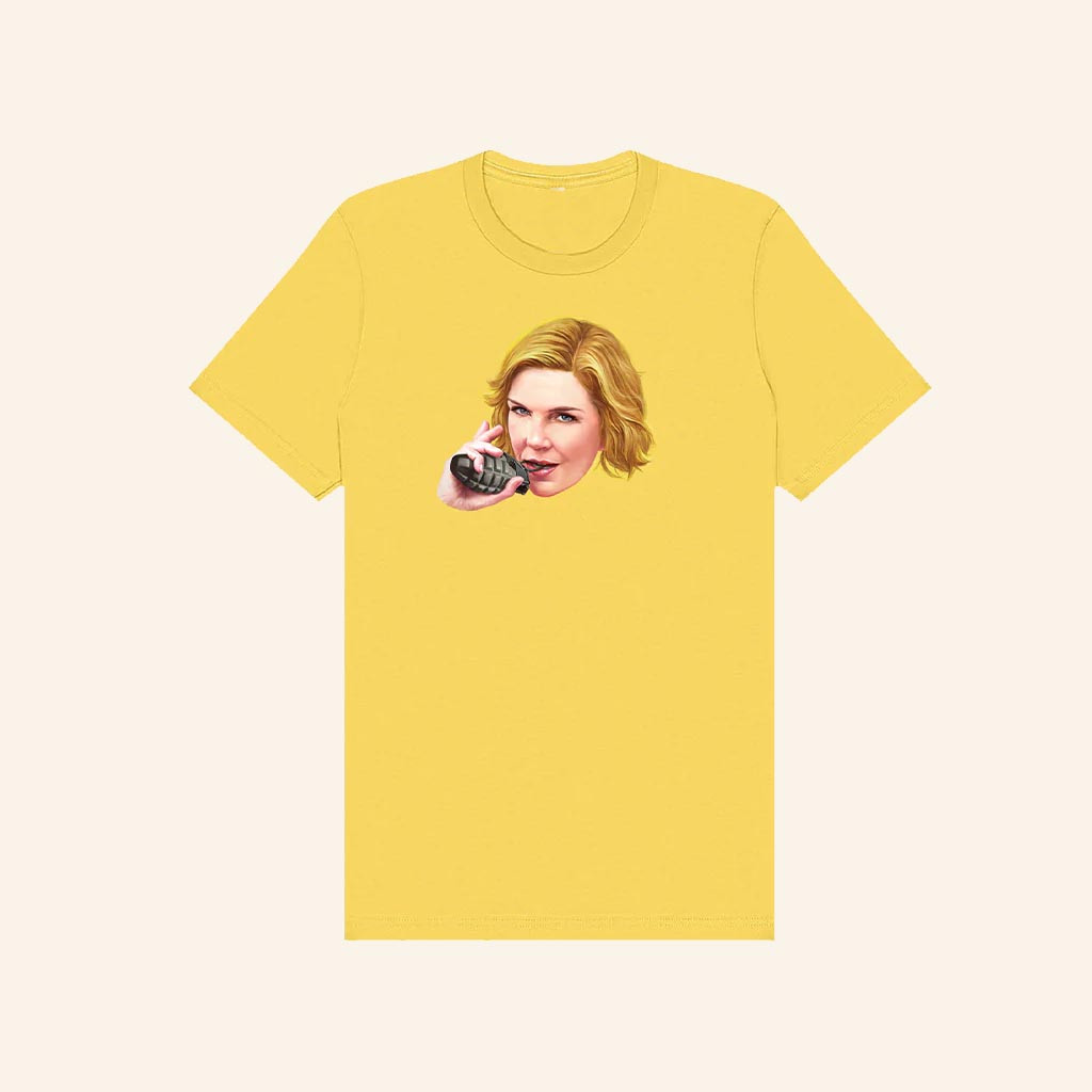 Sony Pictures Merch Pluribus Yellow Grenade T-Shirt Good Gifts For Her