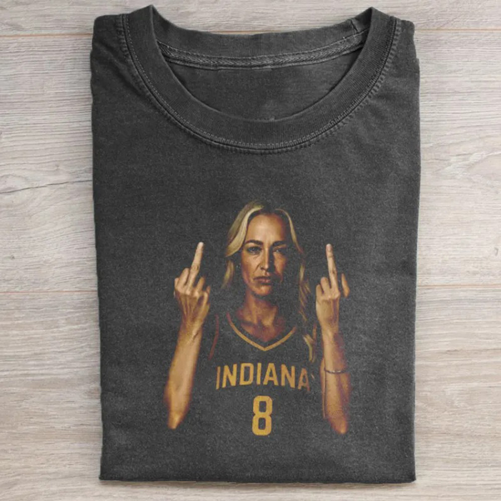 Sophie Cunningham Middle Finger T-Shirt Indiana Fever Women's Basketball Fan Merch