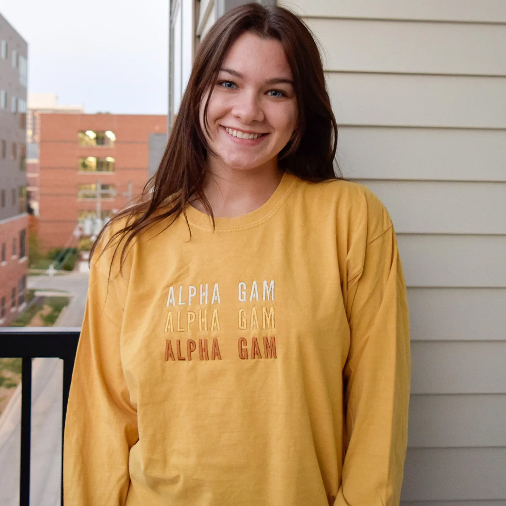 Sorority Merch Alpha Gam Sorority Long Sleeve T-Shirt Best Gifts For Friends Sorority Merch Alpha Gam Sorority Long Sleeve T-Shirt Best Gifts For Friends