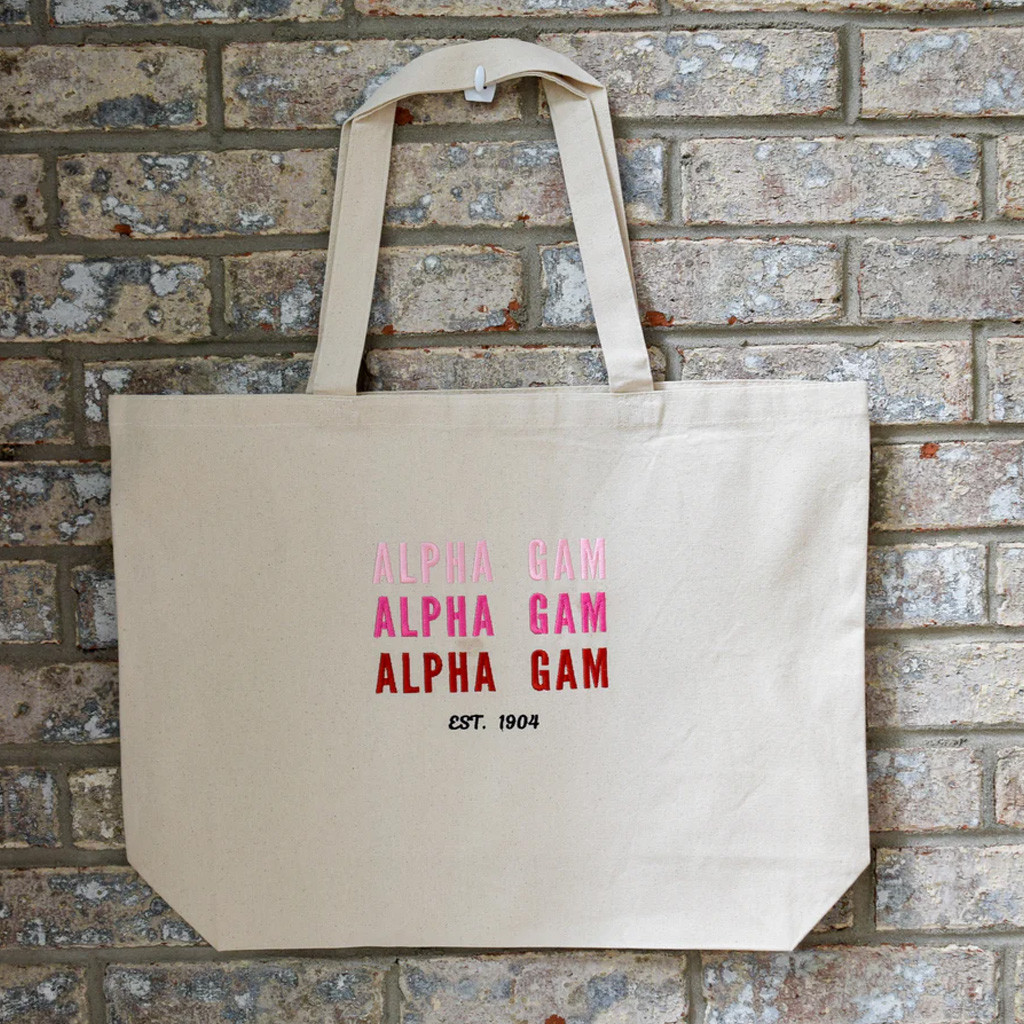 Sorority Merch Alpha Gam Sorority Tote Bag Best Gifts For Her Sorority Merch Alpha Gam Sorority Tote Bag Best Gifts For Her