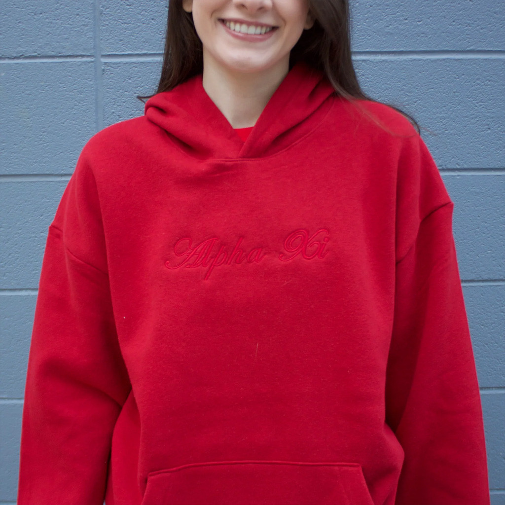 Sorority Merch Alpha Xi Red Hoodie Sorority Hoodie Christmas Presents For Girlfriend