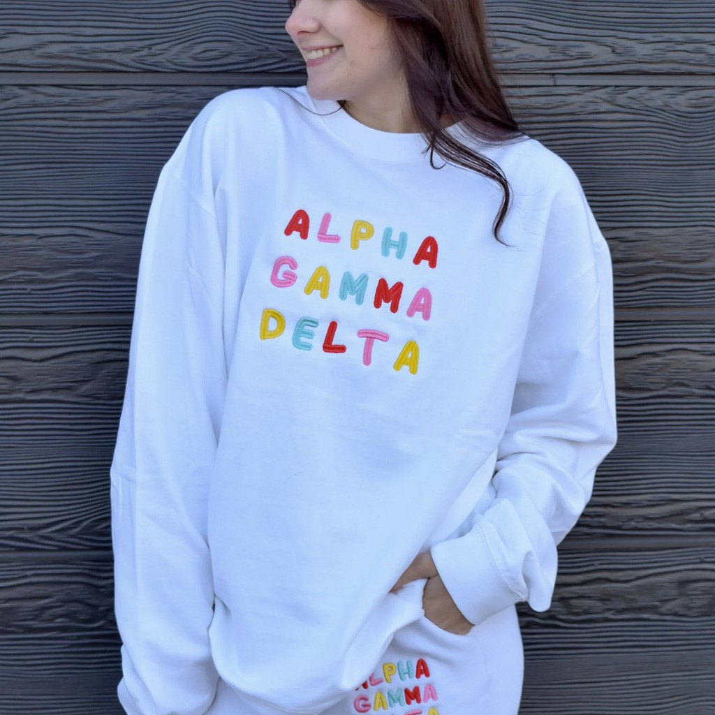 Sorority Merch Bright And Fun Sorority Sweatshirt Christmas Gifts For Her Sorority Merch Bright And Fun Sorority Sweatshirt Christmas Gifts For Her