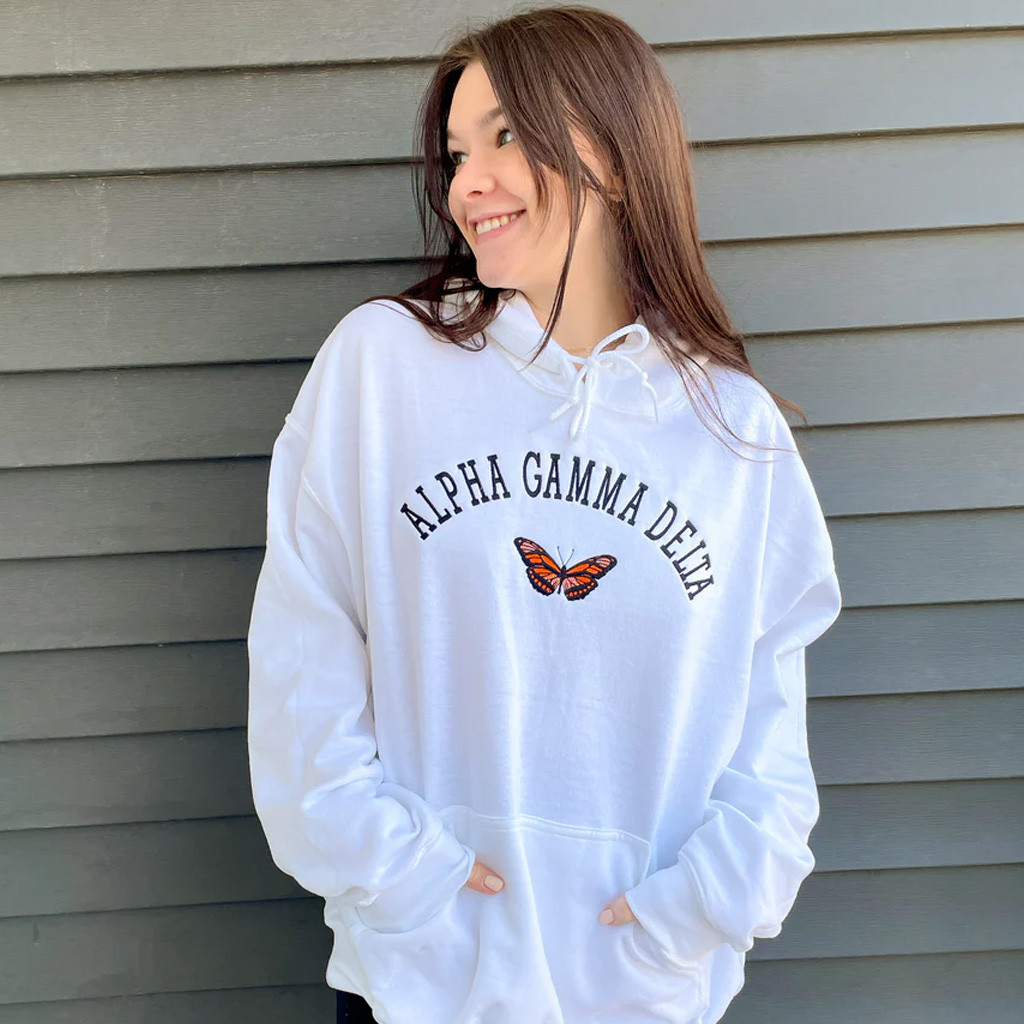 Sorority Merch Butterfly Sorority Hoodie Embroidered Gift Ideas For Daughter Sorority Merch Butterfly Sorority Hoodie Embroidered Gift Ideas For Daughter