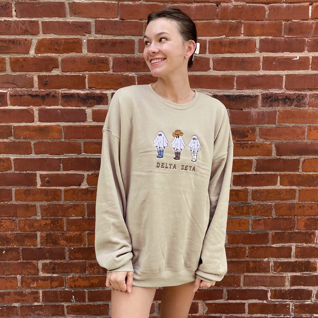 Sorority Merch Cowboy Ghosts Sorority Sweatshirt Delta Zeta Sweatshirt Presents For Daughter Sorority Merch Cowboy Ghosts Sorority Sweatshirt Delta Zeta Sweatshirt Presents For Daughter