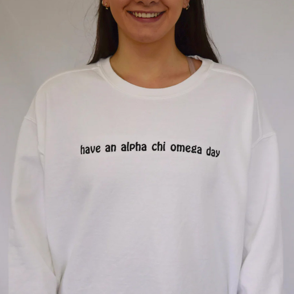 Sorority Merch Daisy Doodle Sorority Crewneck Sweatshirt Gift Ideas For Sister