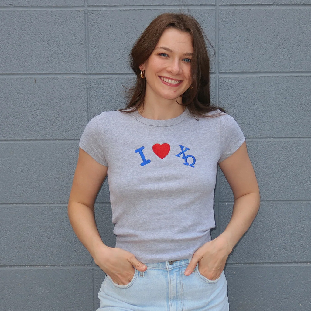 Sorority Merch I love Sorority Baby Tee Christmas Gifts For Daughter