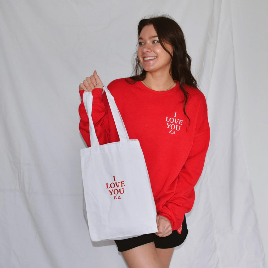 Sorority Merch I Love You Sorority Tote Bag Birthday Present For Wife Sorority Merch I Love You Sorority Tote Bag Birthday Present For Wife