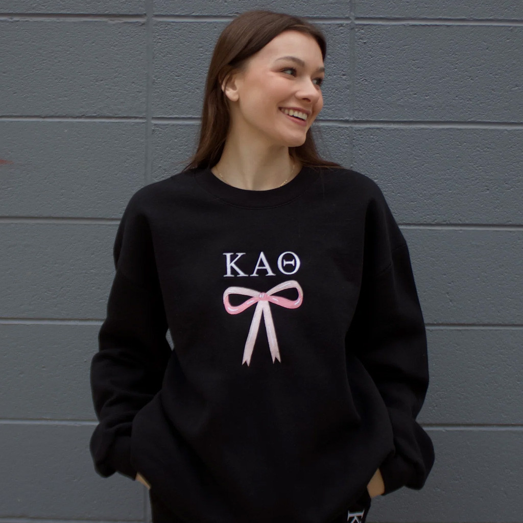 Sorority Merch KAO Bow Sorority Sweatshirt Christmas Gifts For Daughter Sorority Merch KAO Bow Sorority Sweatshirt Christmas Gifts For Daughter