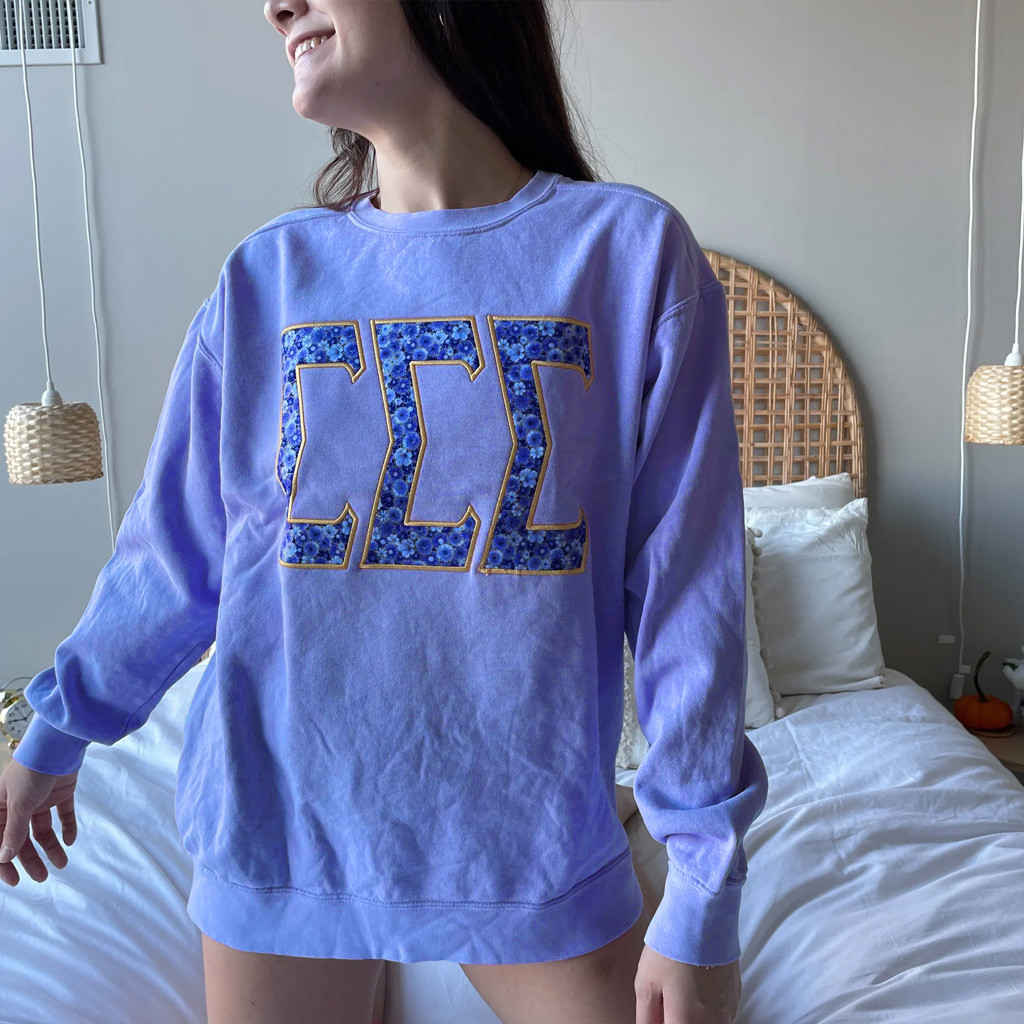 Sorority Merch Orchid Florals Sorority Crewneck Sweatshirt Gifts For Besties Sorority Merch Orchid Florals Sorority Crewneck Sweatshirt Gifts For Besties