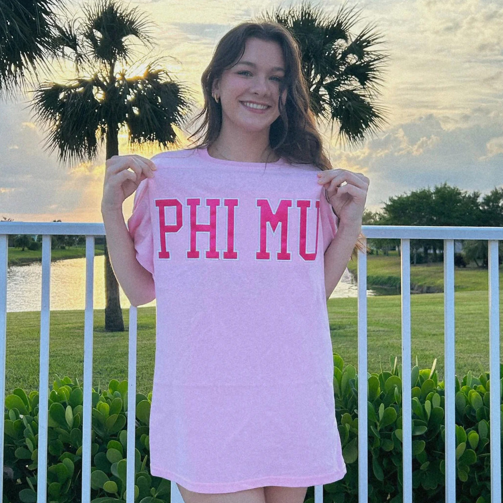 Sorority Merch Phi Mu T-Shirt Sorority Shirt Christmas Presents For Sister