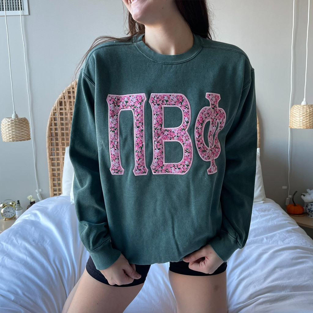 Sorority Merch Pink Daisy Sorority Crewneck Sweatshirt Gifts For Girlfriend Sorority Merch Pink Daisy Sorority Crewneck Sweatshirt Gifts For Girlfriend