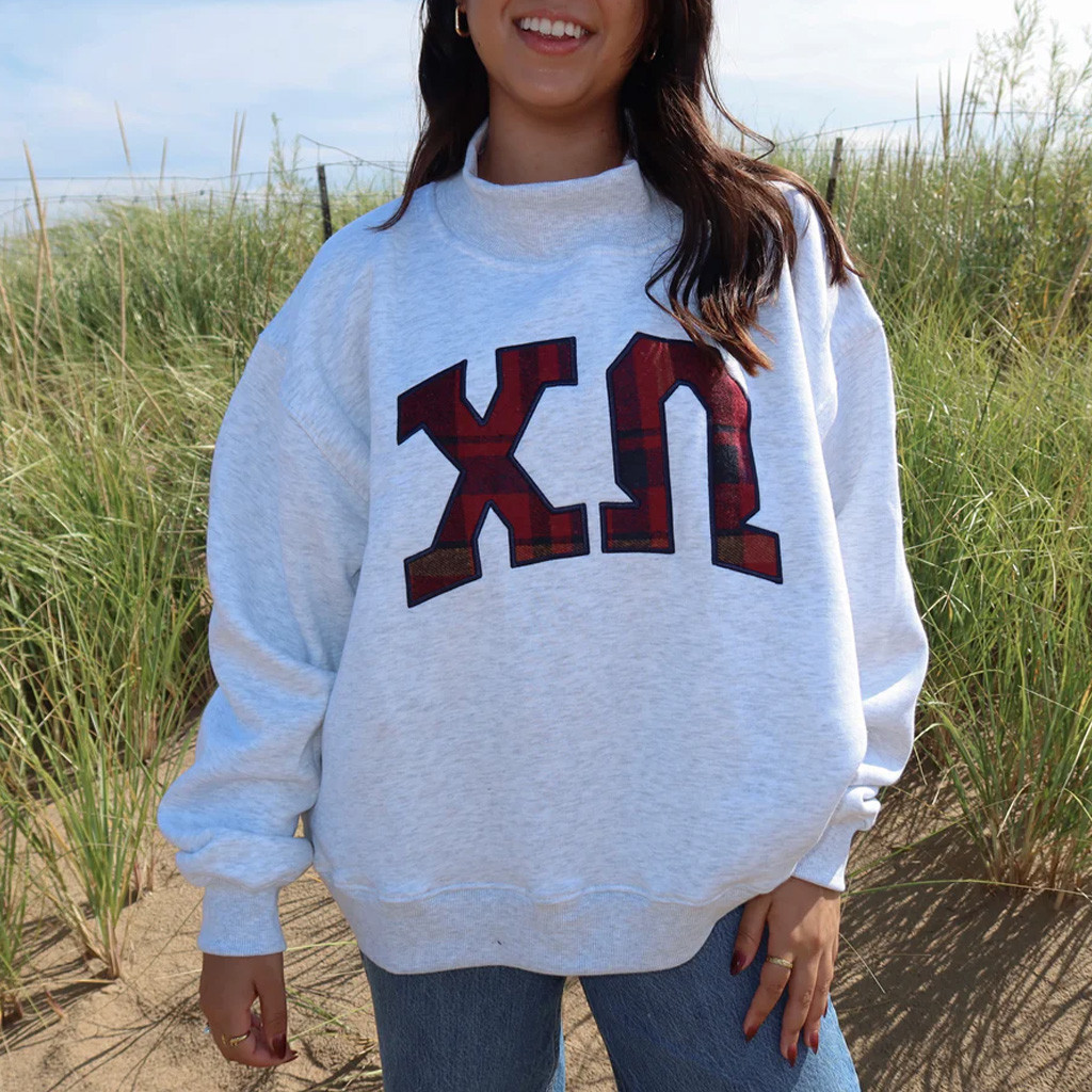 Sorority Merch Plaid Sorority Sweatshirt Best Birthday Gift For Wife
