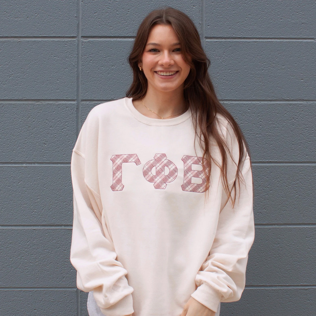 Sorority Merch Plaid Sorority Sweatshirt Birthday Presents For Mom
