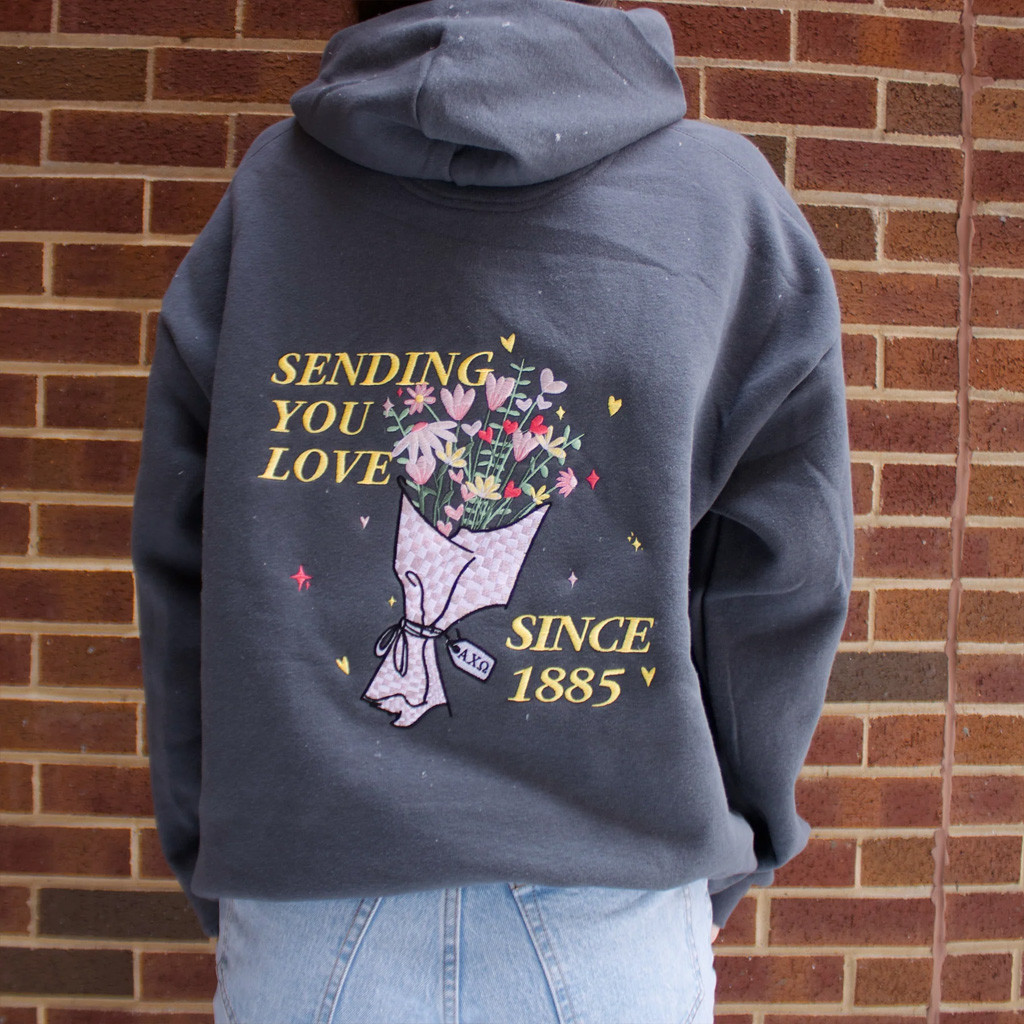 Sorority Merch Sending You Love Hoodie Sorority Hoodie Christmas Present For Her Sorority Merch Sending You Love Hoodie Sorority Hoodie Christmas Present For Her