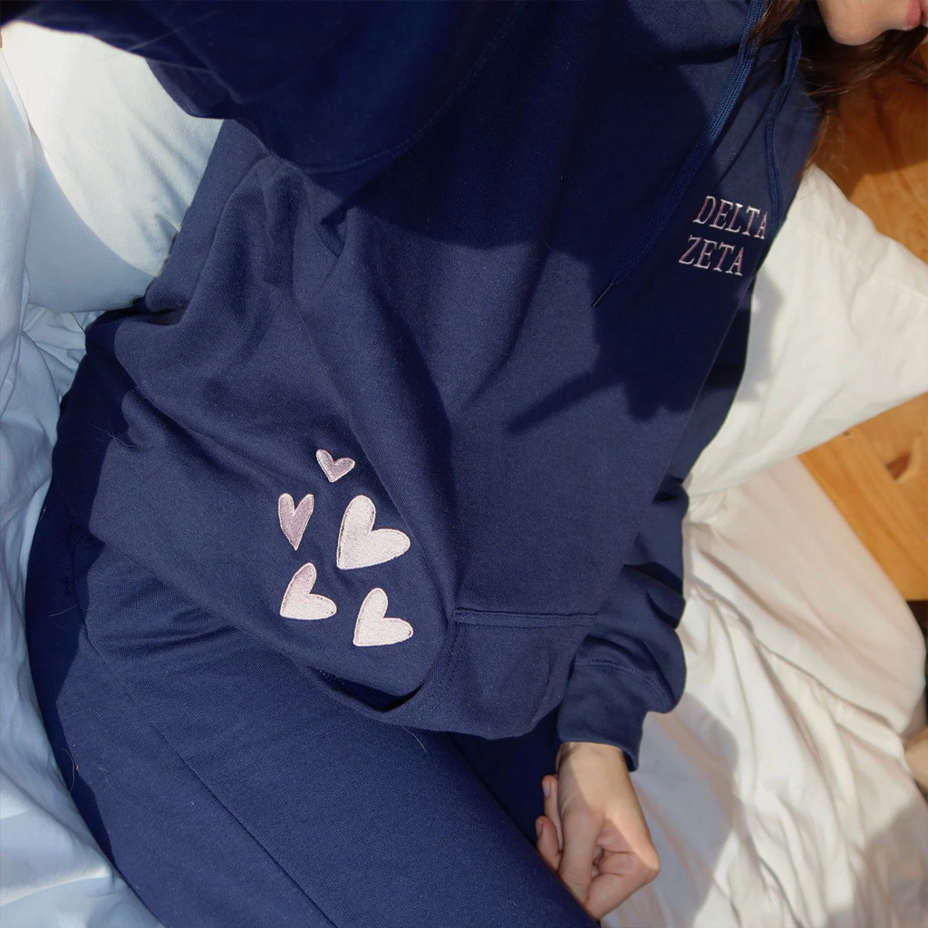 Sorority Merch Sending You Love Navy Hoodie Christmas Present For Friends Sorority Merch Sending You Love Navy Hoodie Christmas Present For Friends
