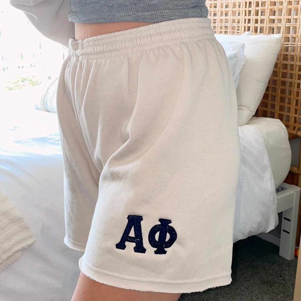 Sorority Merch Vintage Greek Letter Shorts Sorority Apparel Gift Ideas For Friends-1