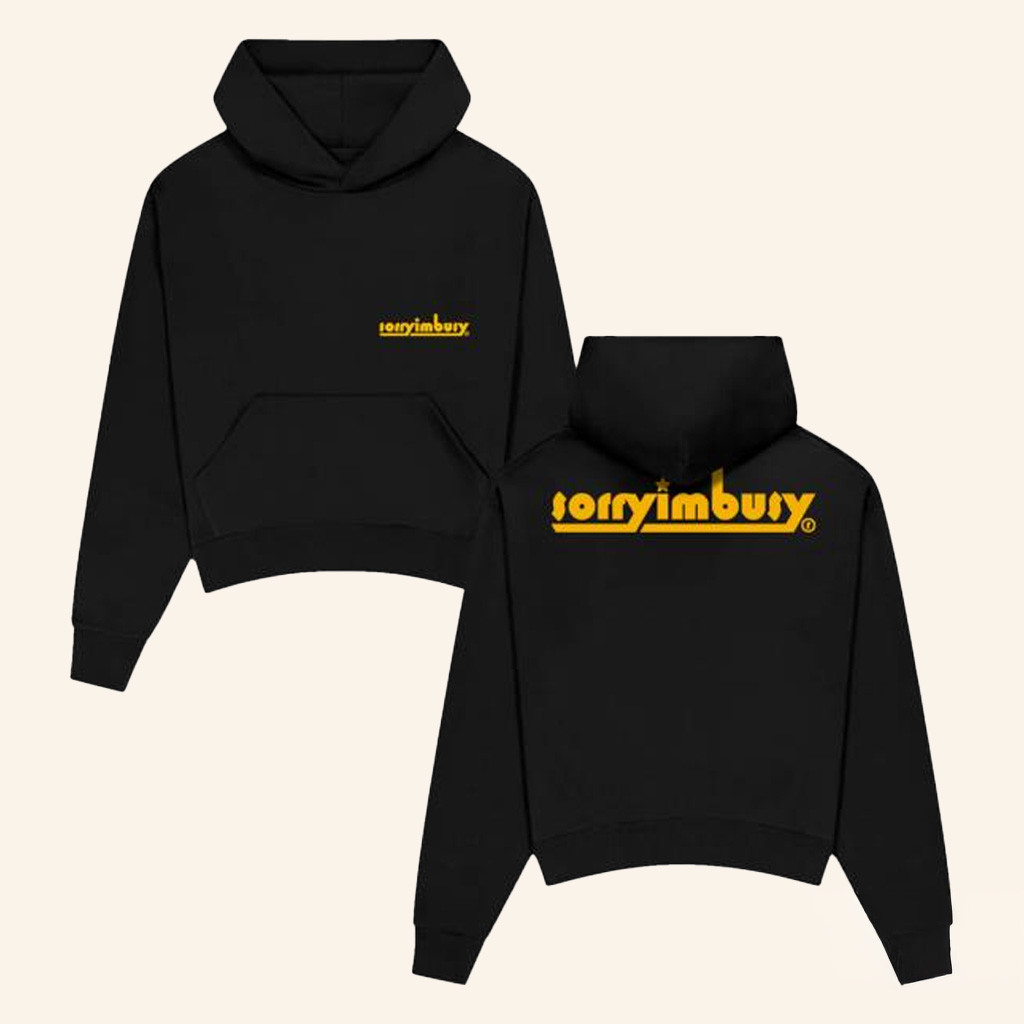 Sorry I'm Busy Merch Polaris Hoodie Black Gifts For Boyfriend