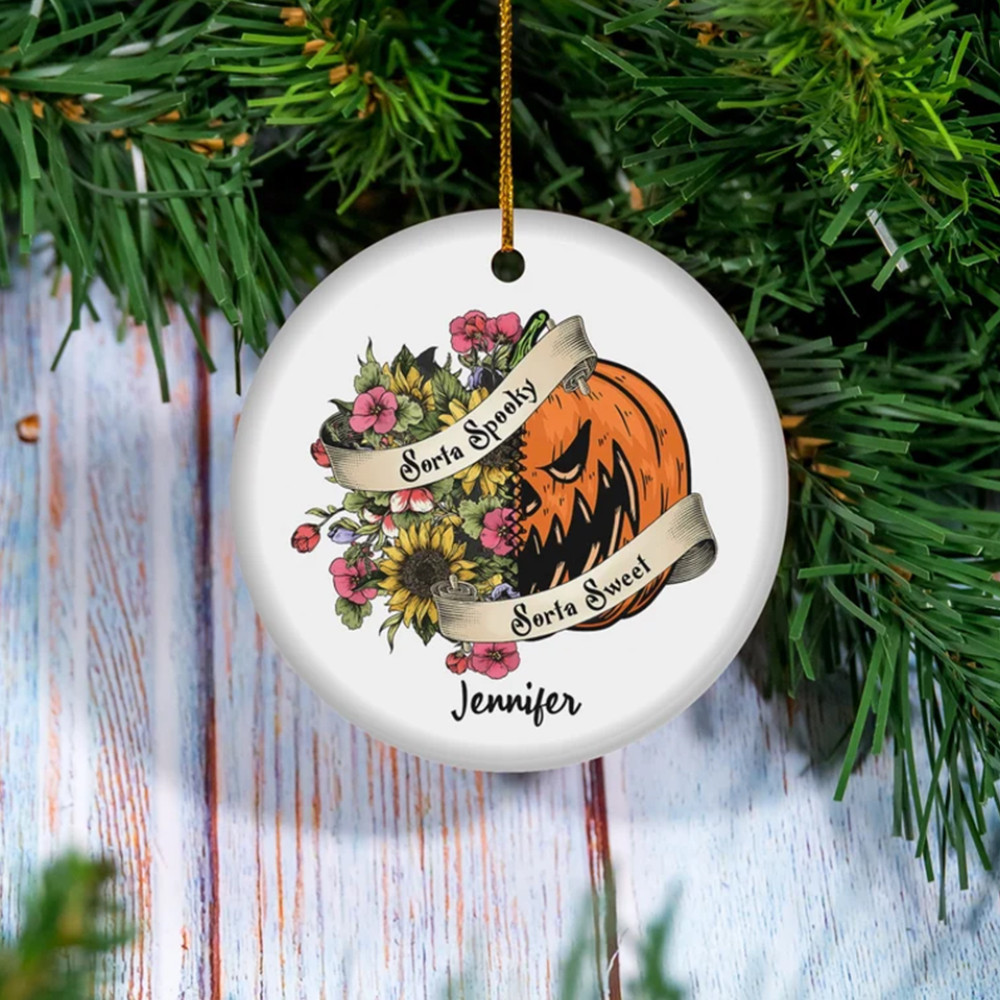 Sorta Spooky Sorta Sweet Halloween Ornament Halloween Hanging Ornaments
