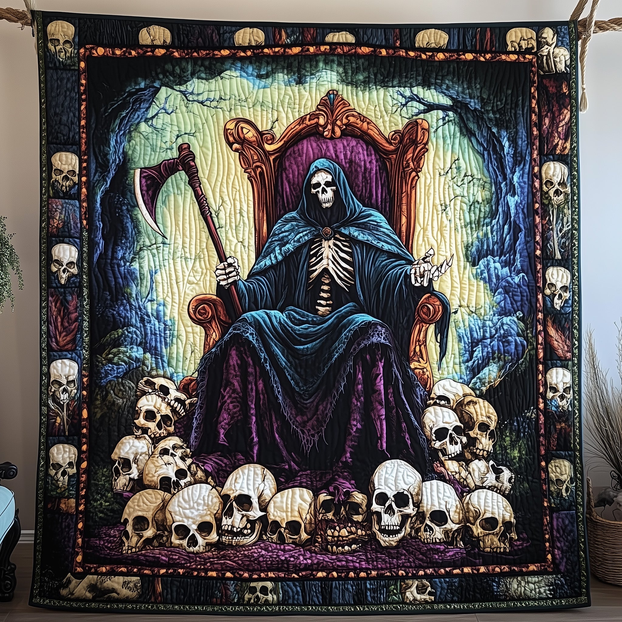 Soul Collector Quilted Blanket Nice Throw BlanketMom Daughter Ornament