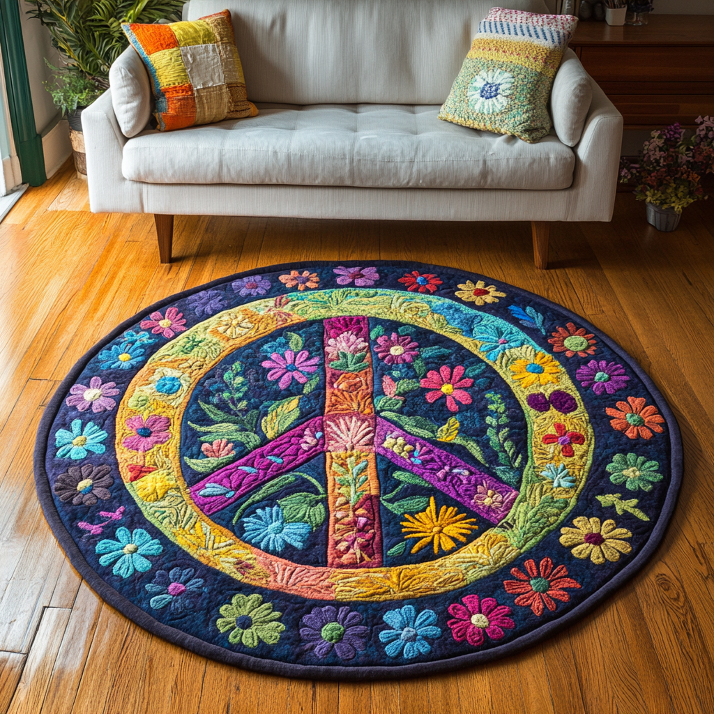 Soul Journey Quilted Round Mat Front Door Decor Christmas Gifts For A New Grandma