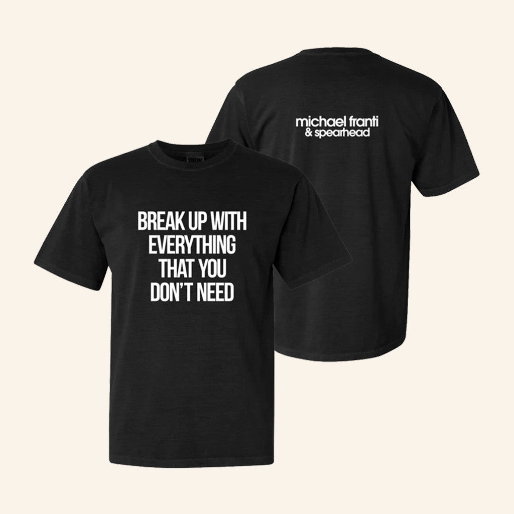 Soulrocker Fam Merch Break Up Black T-Shirt Gifts For Him