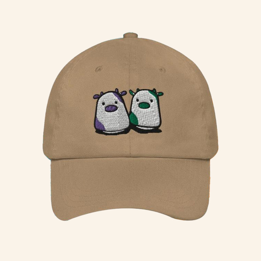 Sounds Fake Pod Merch Cow Embroidered Hat Gifts For Father Sounds Fake Pod Merch Cow Embroidered Hat Gifts For Father