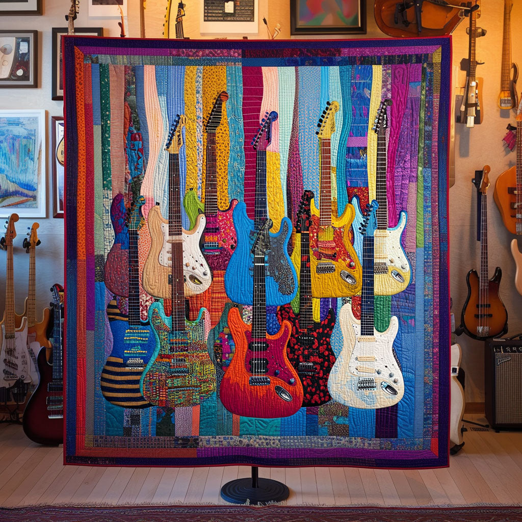 Soundwave Energy Quilted Blanket Gift Ideas For Music Lovers