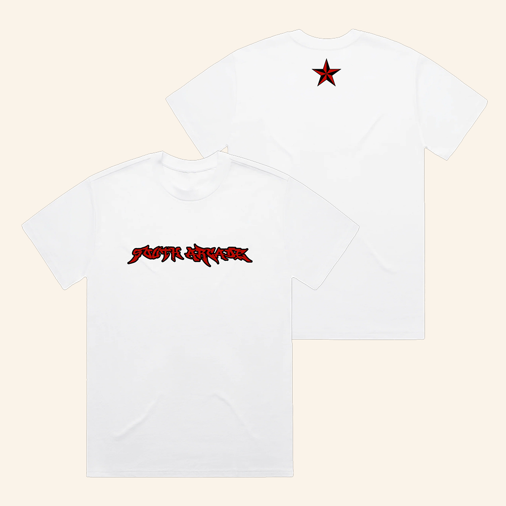 South Arcade Merch Star White T-Shirt Best Gifts For Rock Music Lovers