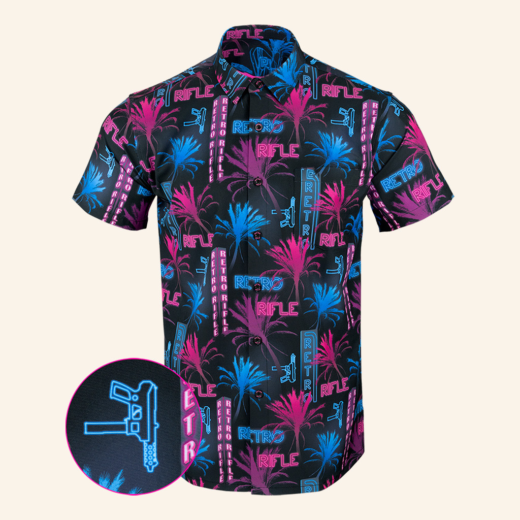South Beach Button Down Shirt Hawaiian Tactical Button Down Gifts For Father