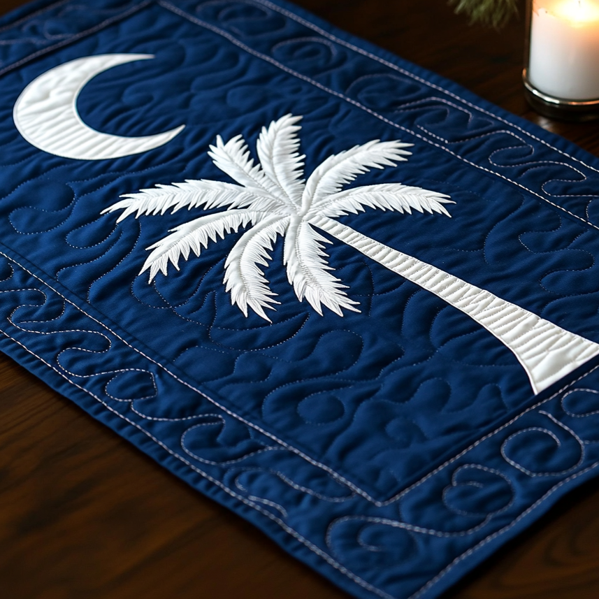 South Carolina Charm Quilted Table Runner Dining Decor Family Gift Ideas