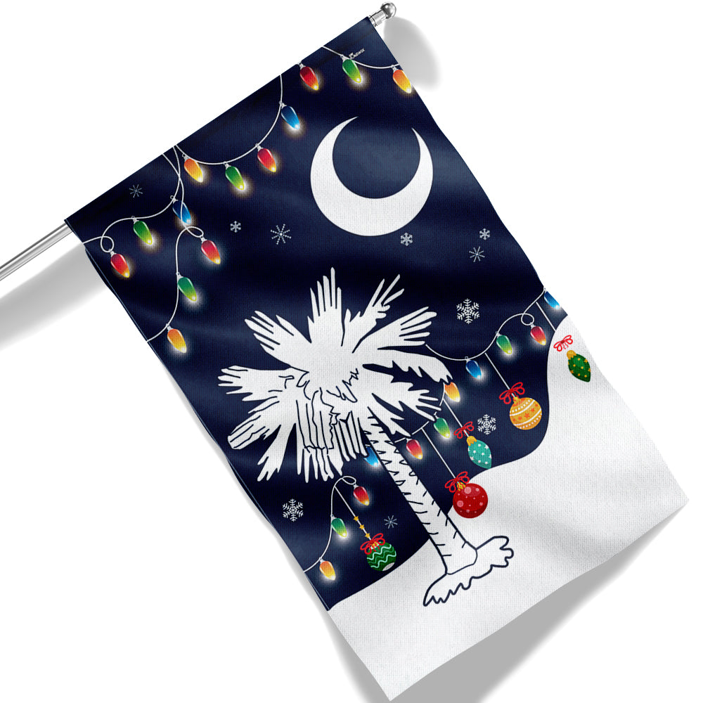 South Carolina Christmas Flag Festive Season