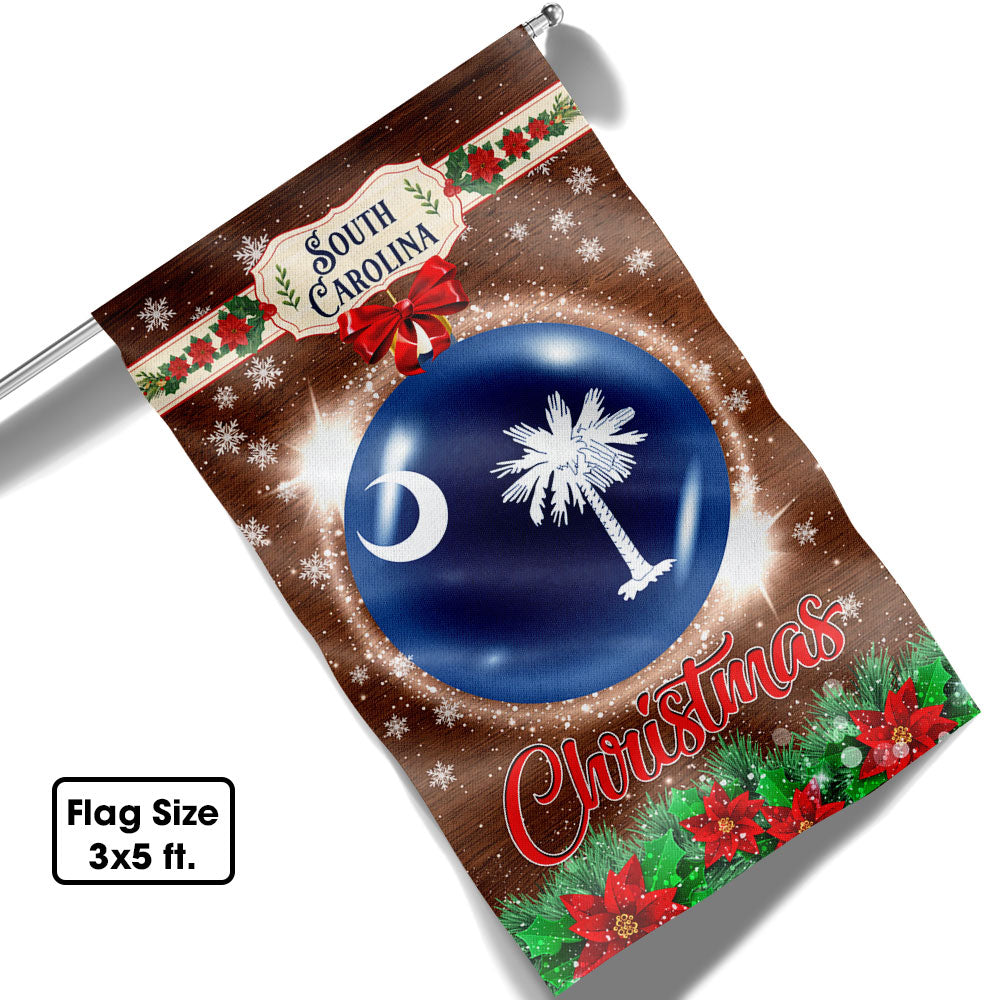 South Carolina Christmas Flag Holiday Edition