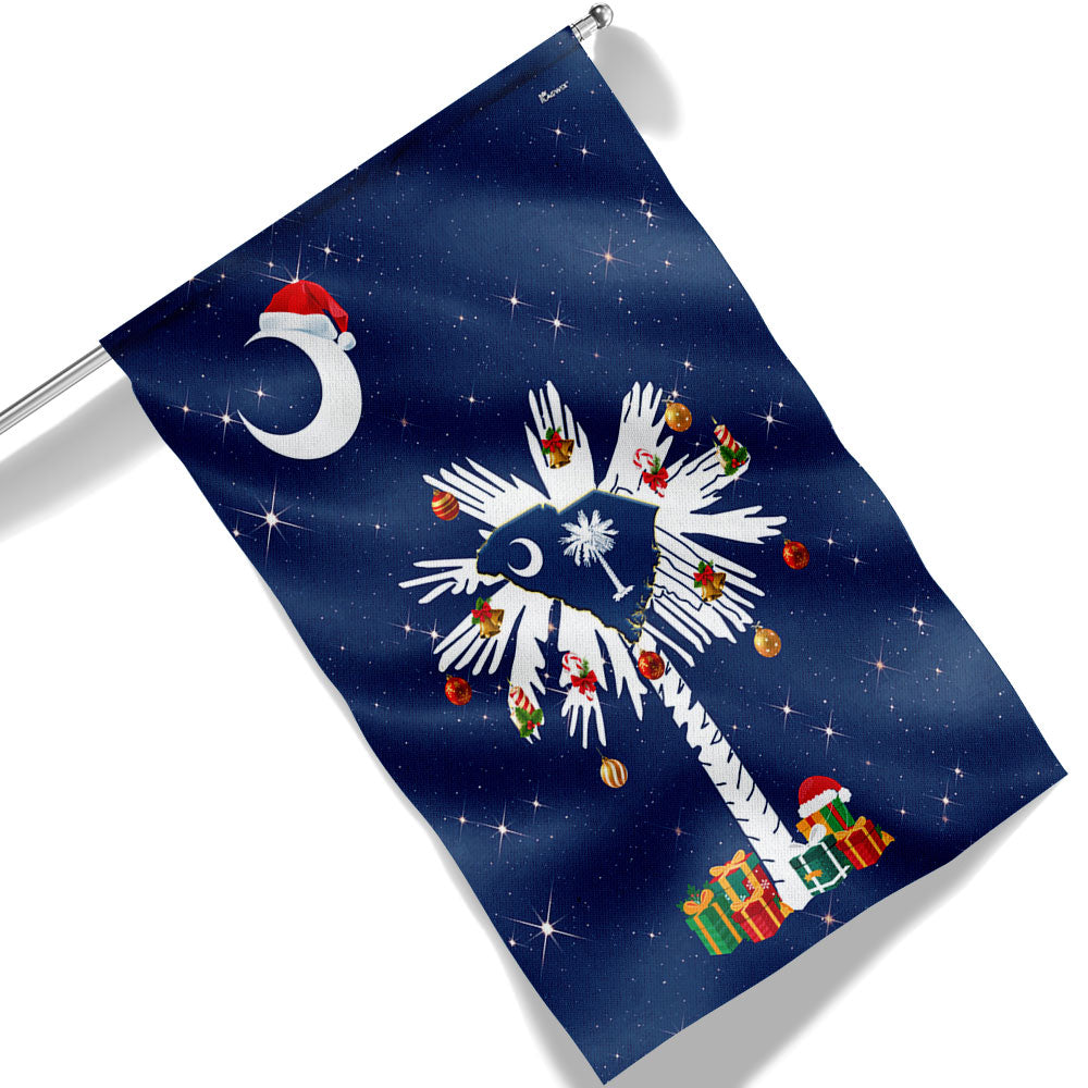 South Carolina Christmas Flag Merry Christmas