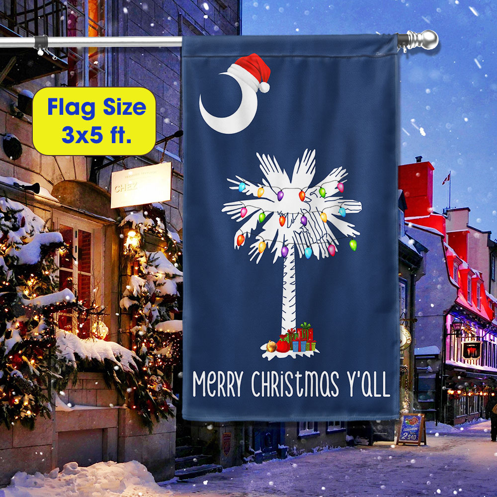 South Carolina Christmas Flag Merry Christmas Y All Christmas 2025