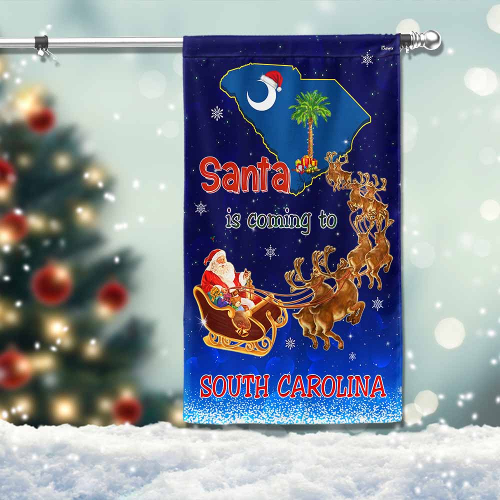 South Carolina Christmas Flag Santa Is Coming To South Carolina