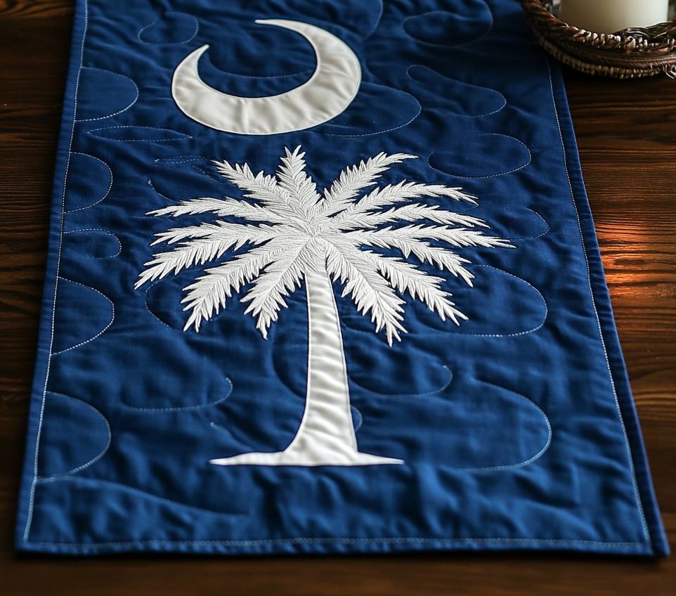 South Carolina Flag Quilted Table Runner Dinner Table Decor Ideas Unique Gifts For Family