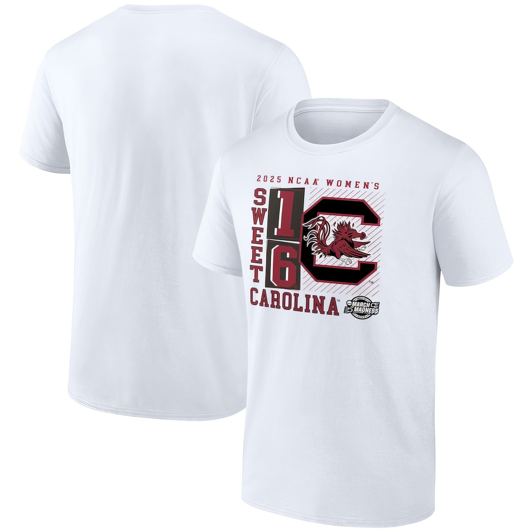 South Carolina Gamecocks 2025 NCAA Women's Basketball Sweet 16 No Look Pass T-Shirt Fans Gift