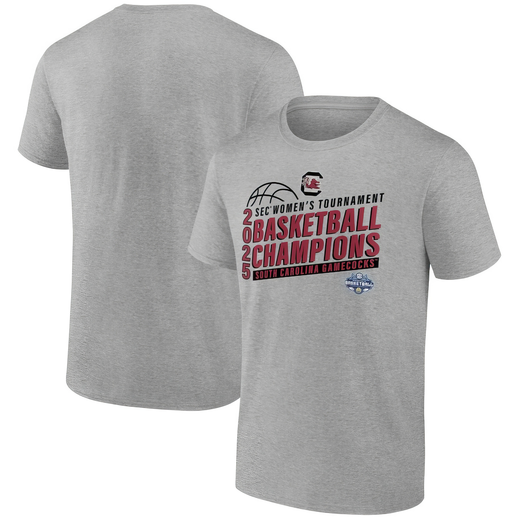 South Carolina Gamecocks 2025 SEC Women's Basketball Conference Tournament Champions T-Shirt