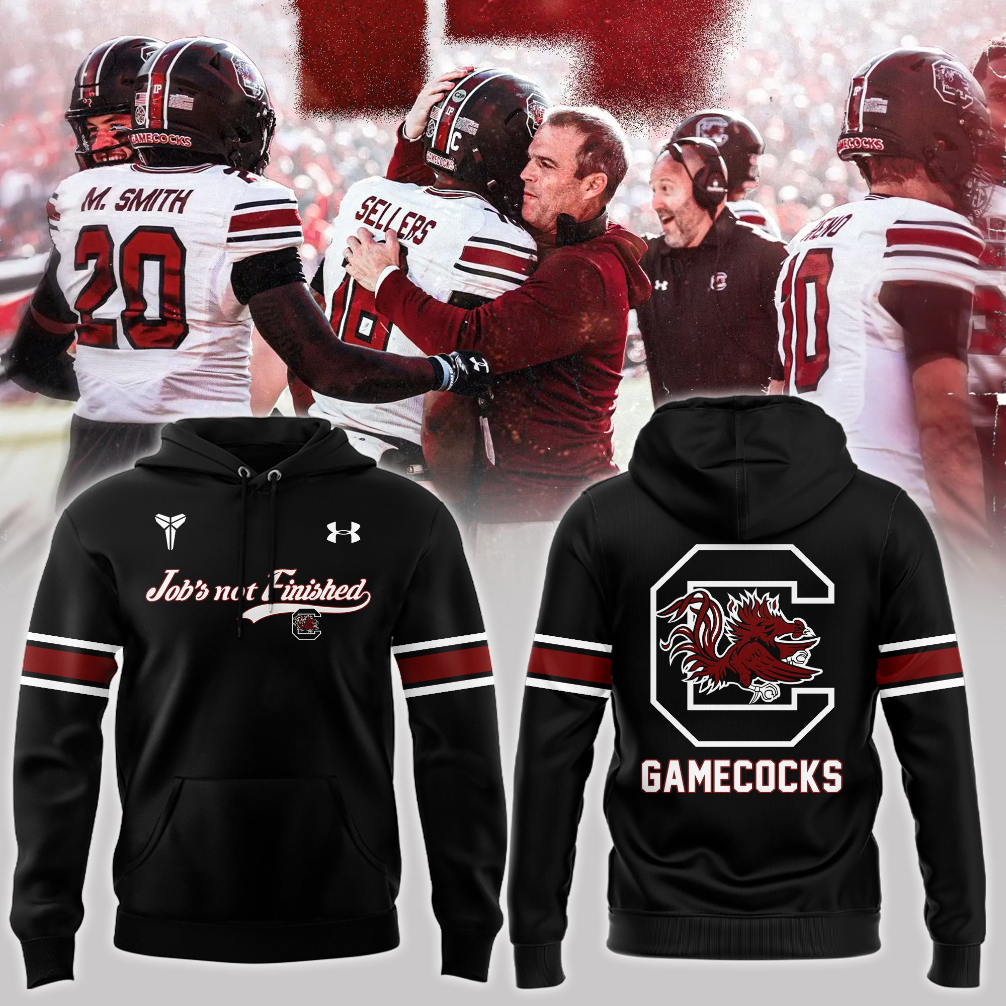 South Carolina Gamecocks Job's Not Finished Hoodie SC Gamecocks Football Fan Merch