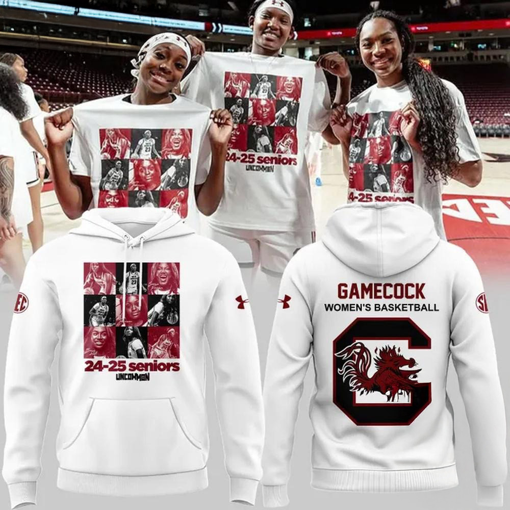 South Carolina Gamecocks Special 24-25 Seniors Women's Basketball Hoodie Fans Gift Ideas