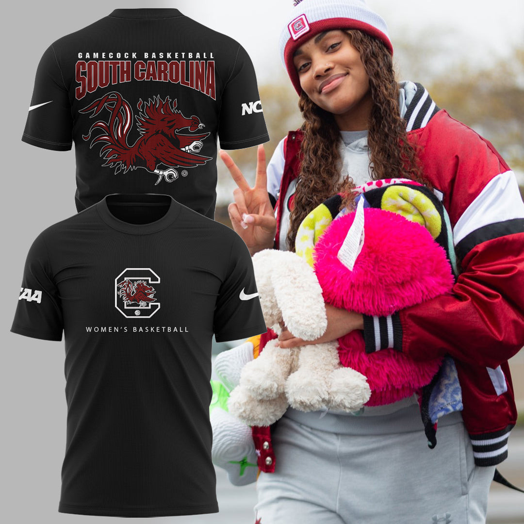South Carolina Gamecocks T-Shirt NCAA Women's Basketball Fan Clothing & Gifts