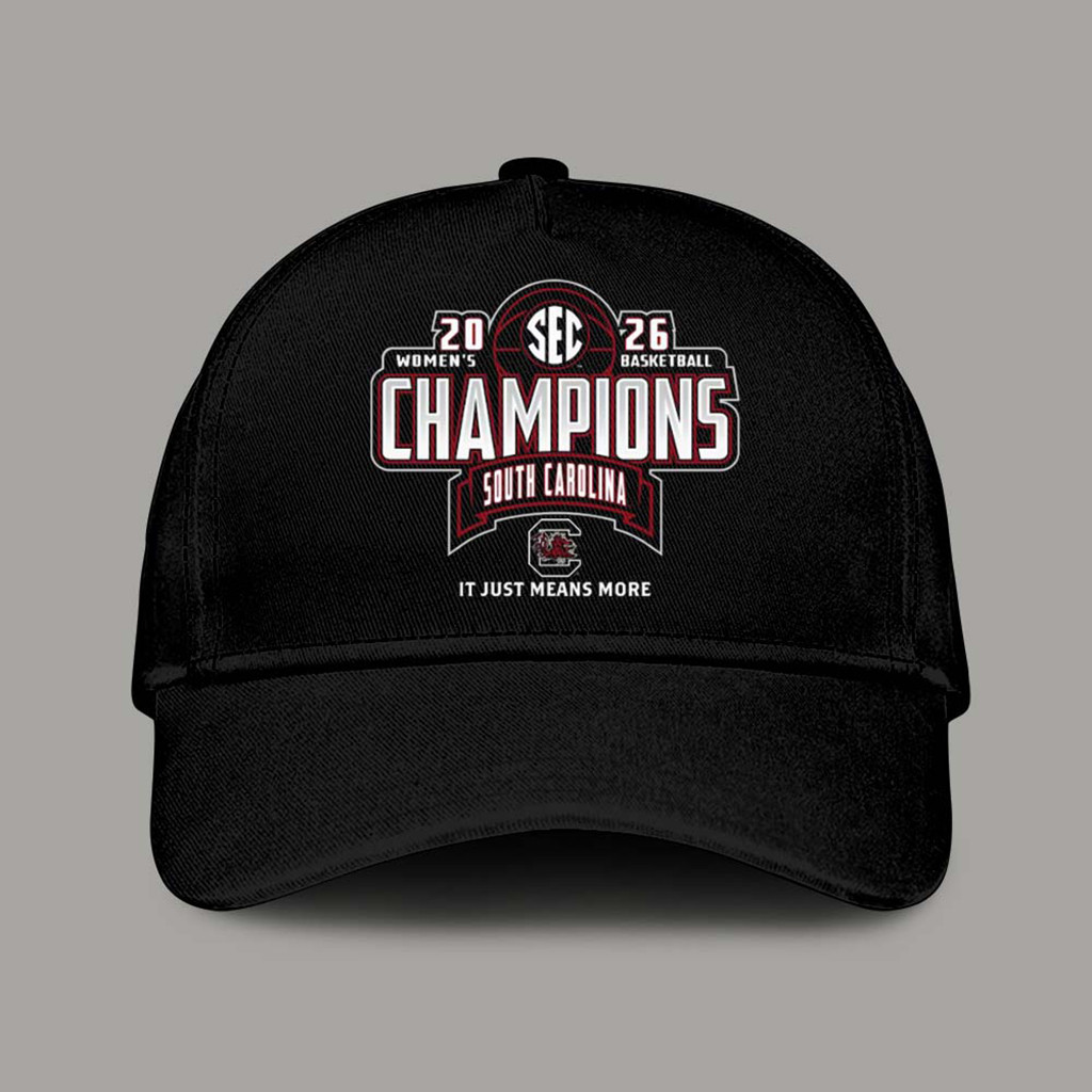South Carolina Gamecocks Women's Basketball Champions 2026 Hat It Just Means More Cap Fan Merch