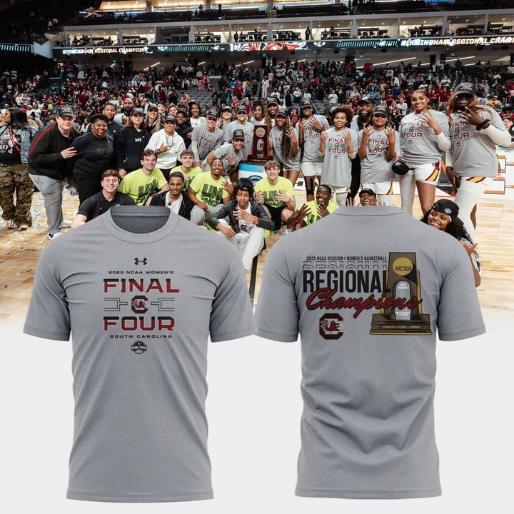 South Carolina Gamecocks Women's Basketball Champions T-Shirt 2025 Final Four Fan Merch