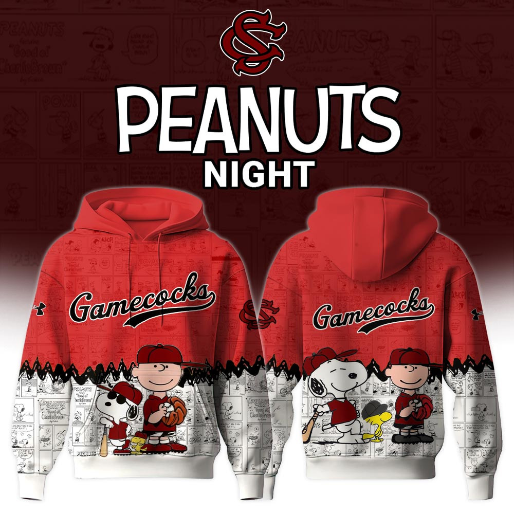 South Carolina Gamecocks x Snoopy Peanuts Night Hoodie Cute Gifts For Fans