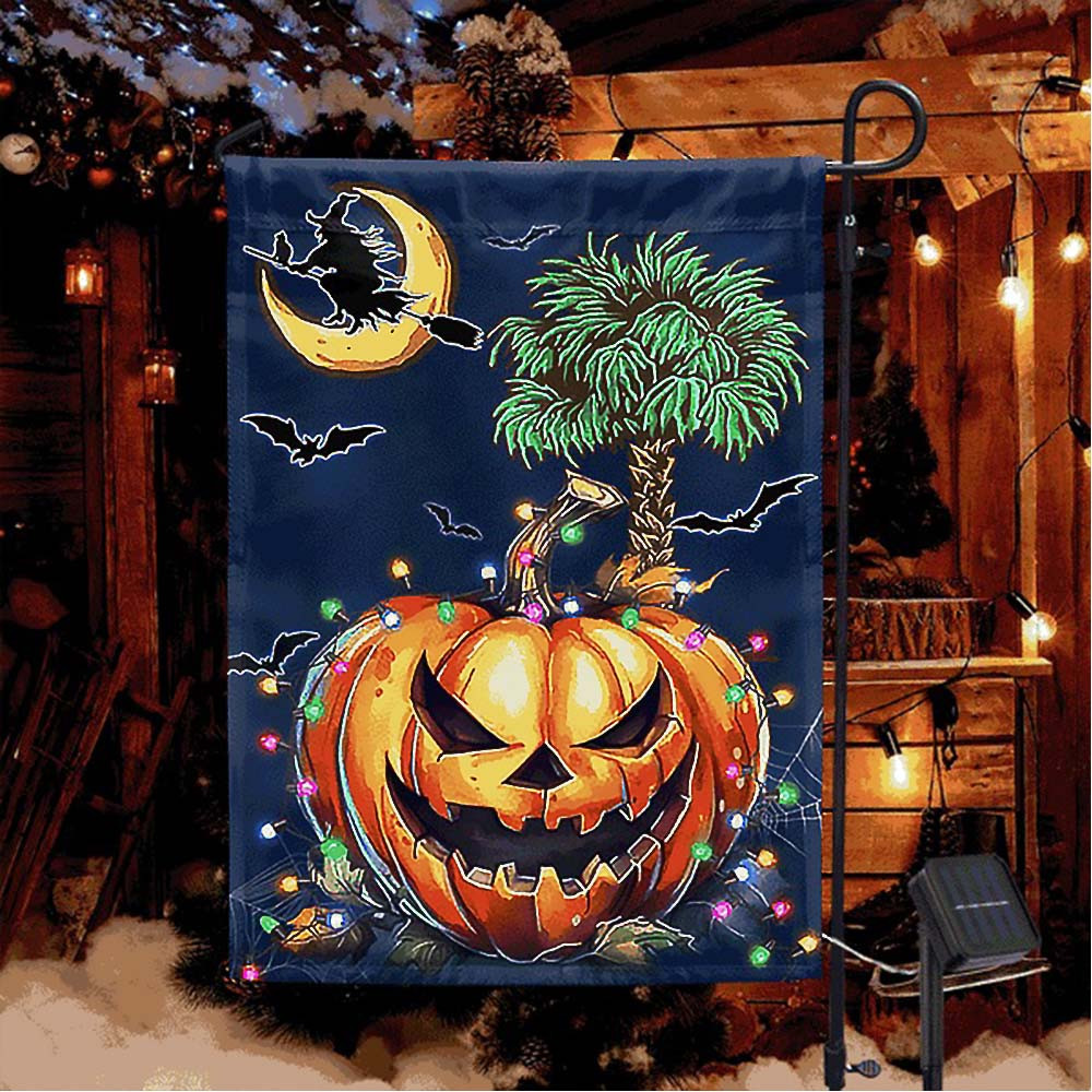 South Carolina Halloween Witch Pumpkin Fall Flag Halloween Gift For Adults