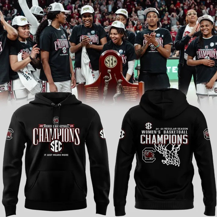 South Carolina Women's Basketball Sec Champions Hoodie 2025 It Just Means More Fan Merch