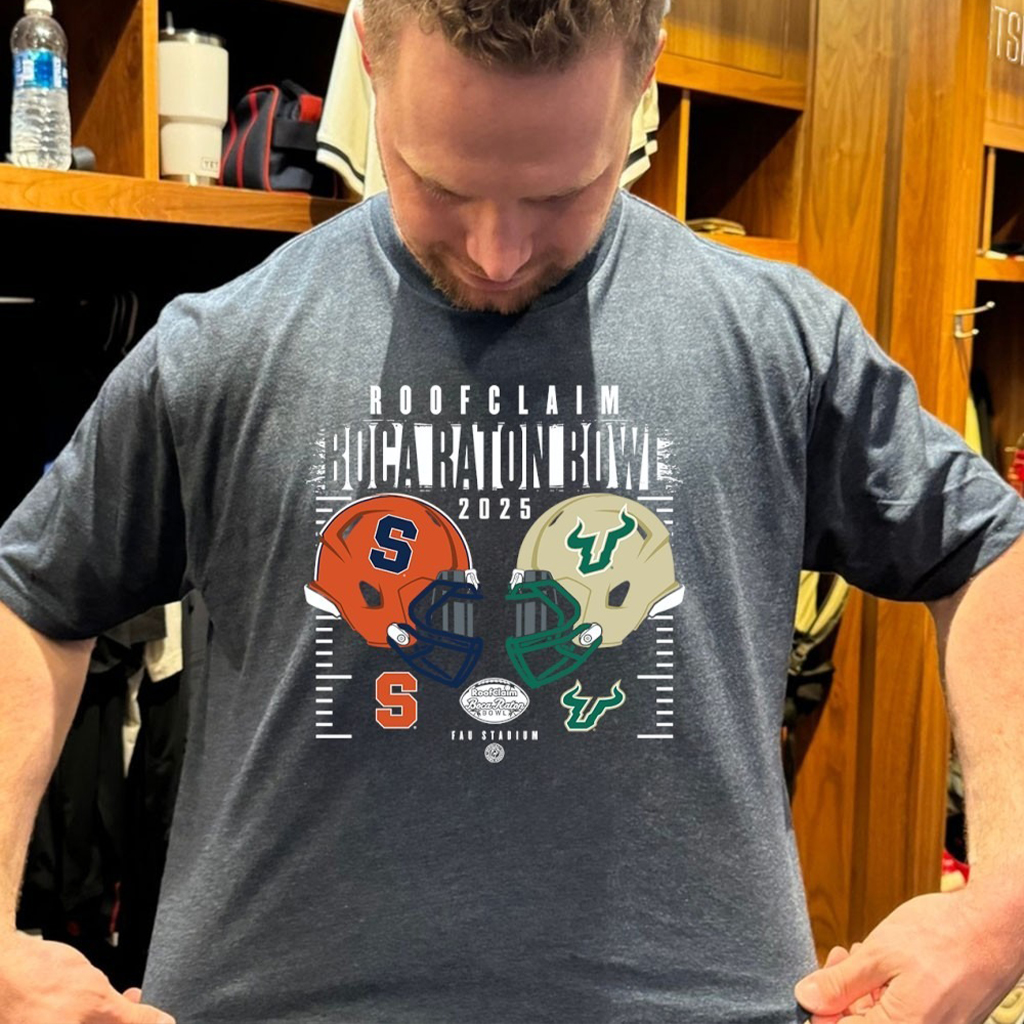 South Florida Bulls Vs Syracuse Orange 2025 Boca Raton Bowl T Shirt